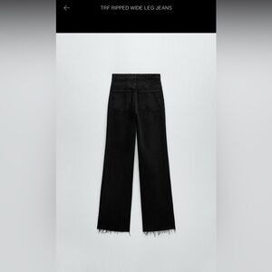 Zara Black Wide Leg Jeans